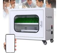 GTHTUHFD Cellphone Charging Station Locker With 12 60 Slots For Classroom And Conference Rooms Rechargeable Mobile Phone Cabinet For Storage And Organization,50Slots-40Slots,20slots