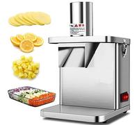 GTHTUHFD Cheese Grater Vegetable Cutter Stainless Steel Spiral Cutter Electric Vegetable Chopper, Kitchen Blender, 250W Electric Vegetable Dicer Slicer, Commercial Electric Vegetable D