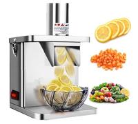 GTHTUHFD Cheese Grater Vegetable Cutter Stainless Steel Spiral Cutter Electric Vegetable Shredder Machine,250W Electric Vegetable Dicer,With 6/8/10/12/15Mm