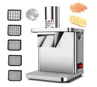 GTHTUHFD Commercial-Vegetable-Chopper-Electric-Fruit-Dicer,-Stainless-Steel-Automatic-Fruit-And-Vegetable-Chopper-Dicer-Chopper-Machine-For-Onions,-Carrots,-Cucumbers