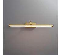GTHTUHFD Copper Vanity Mirror Lamp Led Linear Bathroom Lighting Fixture, Adjustable Mirror Front Light Vanity Wall Sconce, Makeup Lights Dressing Table Bedroom Cabinet Mirror,55cm