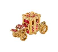 GTHTUHFD Creativ E Metal Enamel Color Diamond Encrusted Carriage Jewelry Box Accessory Storage Gift,Style1