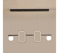 GTHTUHFD Dining Room Chandelier Led Dimmable - Fashion Metal Strip Combination Pendant Light Modern Minimalist Dining Table Kitchen Island Decoration Ceiling,Pendant Lighting,Dark