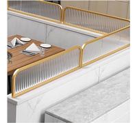 GTHTUHFD Dividers For Dining Areas Translucent Raised Striped Glass Restaurant Decorative Partitions Dining Space Divider Glass Restaurant Partitions,Gold-a-30x90cm