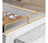 GTHTUHFD Dividers For Dining Areas,Translucent Restaurant Decorative Partitions 30Cm Height Countertop Divider Glass Restaurant Partitions,Gold-a-30x70cm