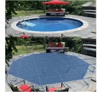 GTHTUHFD Dustproof Pool Protector Winter Inground Pool Cover, Green Mesh Solid Pool Safety Cover W/Brass Anchor Stainless Steel Spring, Concrete Floor Mounted-1,10ft/3m