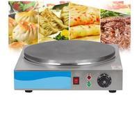 GTHTUHFD Electric Crepe Maker 110V Non-Stick Electric Crepe Machine Adjustable Temperature Control 403 Stainless Steel Cooking Base For Crepes, Pancakes,Square-45cm/17.7in