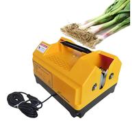 GTHTUHFD Electric Garlic Cutter Machine - Double Head Root & Beard Remover For Garlic & Onions - Efficient Garden Tool For Easy Vegetable Prep,Yellow