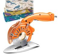 GTHTUHFD Electric-Rotary-Cutter-For-Fabric-W/Safety-Lock,Hand-Held-Fabric-Cutting-Machine,Automatic-Sharpening-Function,For-Textile,Paper-Cutting-,3.5cm