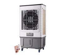 GTHTUHFD Evaporative Air Cooler With Automatic Oscillation, Mobile Ac Fan With Remote, 3 Speeds, 12H Timer For Bedroom Living Room Office,25000 Air Volume-Remote