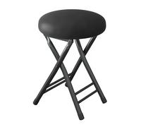 GTHTUHFD Foldable Wooden Step Stool With 3 Steps - Portable Folding Chair For Adults - Versatile Step Stool For Home Office Kitchen Outdoor Use,Black-50cm/20in