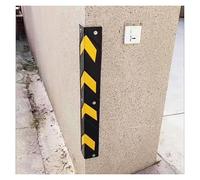 GTHTUHFD Garage Wall Protector - Reflective Rubber Wall Corner Guard Bumpers With Yellow Strips, 4-Pack, Ideal For Parking Lots And Home Garages,Black+yellow-100cm-12pcs