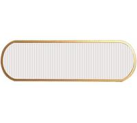GTHTUHFD Gold Iron Dividers For Dining Areas, Semi-Privacy Countertop Standing Privacy Screen For Home Office Restaurant Hotel Glass Restaurant Partitions,A-30x70cm/11.81x27.55in