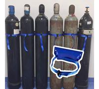 GTHTUHFD Heavy-Duty Wall Mount Gas Cylinder Rack For Oxygen, Propane, Co2 & - Secure Single Bottle Storage Organizer, Space-Saving Bracket For Safety & Efficiency,Blue-6 pack