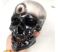 GTHTUHFD Human Skull Head Model - Simulation Cromian Skull Model - 1:1 Replica Human Skull Skeleton Model - Pvc Material - For Science Teaching Demonstration, Home Decoration Collection