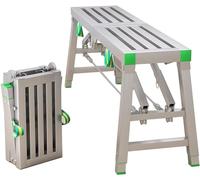 GTHTUHFD Ladder Portable Folding Steel Work Platform Scaffold Tower Ladder Stool For Washing Vehicles Cleaning And Decorating,A-200×40cm