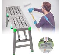 GTHTUHFD Ladder Portable Folding Steel Work Platform Scaffold Tower Ladder Stool For Washing Vehicles Cleaning And Decorating,B-200×30cm