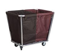 GTHTUHFD Laundry TrolleyLaundry Hamper Bathroom Laundry Room Large Commercial Laundry Cart Hamper on Wheels, Rolling Laundry Sorter Trolley, Heavy Duty Laundry Basket wi,One Color