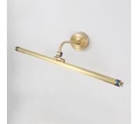 GTHTUHFD Led Bathroom Vanity Light Bar Adjustable Mirror Front Lamp, 90° Rotation Vanity Wall Sconce Makeup Lighting Fixture, Washroom Dressing Table Mirror Cabinet Vanity Li,Copper-6000K-81cm