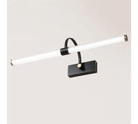GTHTUHFD Led Copper Vanity Mirror Lamp Linear Bathroom Lighting Fixture, Long Strip Bath Vanity Sconce Makeup Light, Modern Mirror Front Lamps For Dressing Table Mirror Cabin,Svart-4000K-45cm