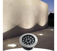 GTHTUHFD LED Ground Lights Outdoor Underground Light Embedded Well Light Waterproof IP67 Round Driveway Lights for Pathway Garden Deck Patio Steps Landscape Lights,Red-36W