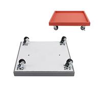 GTHTUHFD Lockable Wheeled Planter Caddy, Rolling Garden Pot Trolley For Small Potted Plants, Easy-Move Square Dolly Stand, White - Perfect For Indoor/Outdoor Use,Red-26x26cm