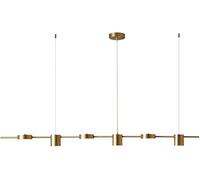 GTHTUHFD - Luxury Long Pendant Light Led Dimmable Light Simple - Brass Hanging Light Dining Table Bar Interior Home Decoration Suspended Light Fixture,Chandelier Ceiling Fixt,120cm