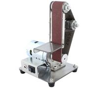 GTHTUHFD Mini Belt Sander, 1.2 X 13 In Adjustable Speed Grinder Polishing With 10 Pieces Of Sanding Belts, Mute/Anti-Skid Design, Suitable For Diy Woodworking, Metal Grinding, Je