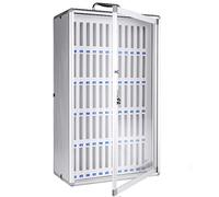 GTHTUHFD Mobile Phone Locker Cabinet - Wall-Mounted Cell Phone Storage Box for 24 36 48 60 Positions Secure Safe Deposit Box for Schools Offices and Events,Holds48phones