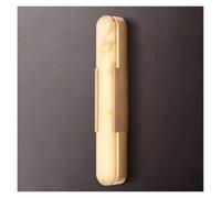 GTHTUHFD Modern Natural Marble LED Wall Light - Copper Bedroom Sconce, Stylish Stair Aisle Fixture, Elegant Dining Room Parlor Lighting, Chic Wall Lamp for Home Decor,H50cm-Gold