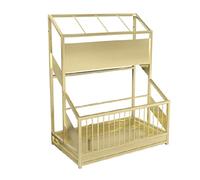 GTHTUHFD Office Umbrella Stand Organizer Metal Umbrella Stand With Pull-Out Drain Tray Rack Simple Modern Large Capacity 2 Layers Holder For The Front Door,Gold-48 * 27 * 58cm