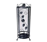 GTHTUHFD Office Umbrella Stand Organizer Round Iron Umbrella Stand With Stainless Steel Chassis Holder Home Storage Rack Corridor For Indoor Outdoor For The Front Door