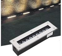 GTHTUHFD Outdoor LED Underground Light Rectangular Ground Light Embedded Spotlight IP66 Waterproof for Garden Driveway Deck Patio Step Stair Landscape Lighting,Blue-7W