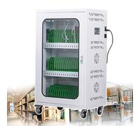 GTHTUHFD Phone Charging Station Cabinet 60-Slot Mobile Locker With Tempered Glass Door Rechargeable Cellphone Storage For Multiple Devices Ideal For Offices & Schools,60slots