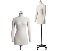 GTHTUHFD Plus Size Female Dress Form Mannequin - Curvy Full Body For Sewing, Tailor Dummy With Soft Arms & Wheels, Adult Full Size, Pinnable Adjustable Model S-80,Witharms-Model88