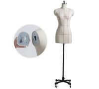GTHTUHFD Plus Size Female Dress Form Mannequin - Curvy Full Body For Sewing, Tailor Dummy With Soft Arms & Wheels, Adult Full Size, Pinnable Adjustable Model S-80,Withoutarms-Model84