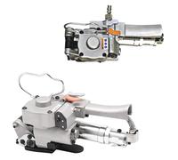 GTHTUHFD Pneumatic Strapping Equipment Handheld Automatic For Pet & Pp Band, 3500N Tension Portable Baler Friction Weld Technology, Secure Packaging Tool For Lumber Aluminum Metal,A-25