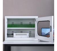 GTHTUHFD Portable 30-Slot Mobile Phone Charging Station & Storage Cart Rechargeable Device Locker For Meeting Rooms Classrooms & Libraries - Secure Cellphone Charging Solutio,One Color-20 Slots
