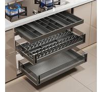 GTHTUHFD Pull Out Cabinet Organizer,Cabinet Drawers Out Shelves For Kitchen,Under Sink Organizer Storage,7 70 * 435 * 140Mm,520 * 435 * 140Mm,670 * 435 * 140MM