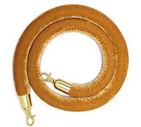 GTHTUHFD Purple Orchid Velvet Rope Barrier 3.3Ft Twisted Stanchion Rope With Silver Plated Hooks - Ideal For Queue Poles Event Safety And Crowd Control,Apricot 1-4ft/120cm