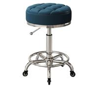 GTHTUHFD Rolling Stools Heavy Duty Swivel Stool Adjustable Height Stainless Steel Chair With Wheels For Kitchen Salon Bar Office Massage Salon Esthetician And Home Office,Brown-One Size