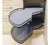 GTHTUHFD Rotating Corner Shelf For Kitchen Cabinet Pull-Out Design Fits 800Mm 900Mm Or 1000Mm Base Cabinets Ideal For Maximizing Storage Space And Nization.,A Left-800mm/31.4lnch