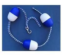 GTHTUHFD Safety Pool Rope Float Swimming Pool Accessories Floating Line, Effective Visibility Safety Divider Floating Buoy Line With 2 Hooks For Dangerous Area, 10Ft 50Ft 100,118ft/35.97m