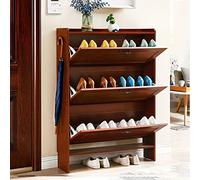 GTHTUHFD Shoe Rackshoe Rack Entryway Shoe Cabinet Hidden Shoe Rack Large Capacity Shoe Organizer Storage Vintage Decorative Furniture Entry Cabinet With Drawer Shoe ShelBrown Single Layer-50x17x120c