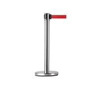 GTHTUHFD Stainless Steel Retractable Belt Barrier 2Pk,Heavy Duty Crowd Control Stanchion Post No-Tools Assembly For School Or Office,B2 Pc A-2 PC