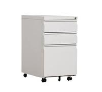 GTHTUHFD Steel Movable Filing Cabinet With Lock For Home Office Under Desk Drawer Cabinet Mobile File Storage Cupboard,F