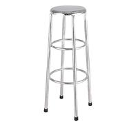 GTHTUHFD Thickened Stainless Steel Small Round Stool, Household Dining Chair, Bar Table, School Laboratory, Workshop Stool, Nurse Operating Stool,45Cm,90cm