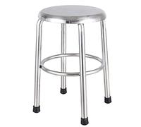 GTHTUHFD Thickened Stainless Steel Small Round Stool, Household Dining Chair, Bar Table, School Laboratory, Workshop Stool, Nurse Operating Stool,45Cm,45cm