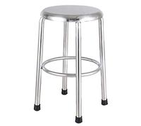 GTHTUHFD Thickened Stainless Steel Small Round Stool, Household Dining Chair, Bar Table, School Laboratory, Workshop Stool, Nurse Operating Stool,75Cm,50cm