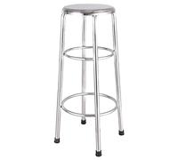 GTHTUHFD Thickened Stainless Steel Small Round Stool, Household Dining Chair, Bar Table, School Laboratory, Workshop Stool, Nurse Operating Stool,75Cm,75cm